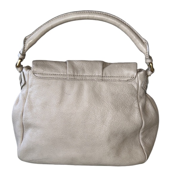 Marc Jacobs Classic Q Lil Utika Ivory Cream Pebbled Leather Satchel Shoulder Bag - Picture 5 of 16